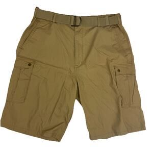 Levi's Men's Belted Cargo Shorts Sz 40 x 12 Khaki Tan Ripstop Hiking 13581-0011